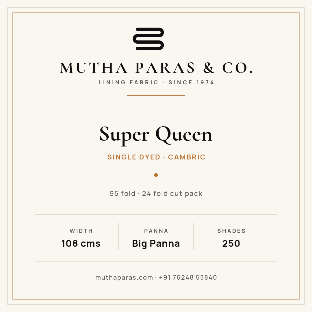 Super Queen official quality specification card