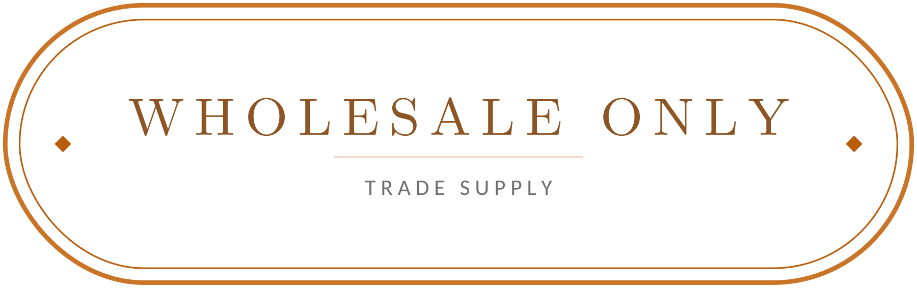 Wholesale only — bulk orders